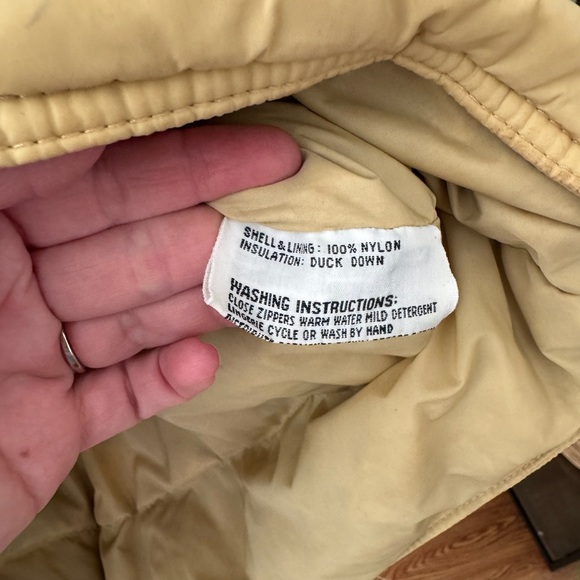 Vintage Ski-Daddle Down Buttercream Puffer Jacket Size Small - Picture 5 of 6